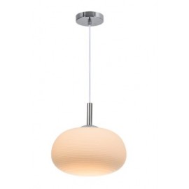 Lexi Lighting-Celia Glass Pendant Light - Metal Frame With Opal Glass Shade